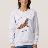 Sweatshirt Chose de singe Punch plus puissante que la haine e (Devant)