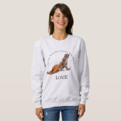 Sweatshirt Chose de singe Punch plus puissante que la haine e (Devant entier)