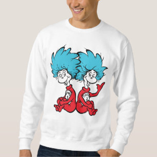 Sweatshirt Chose Un et Chose Deux du Chat au Chapeau