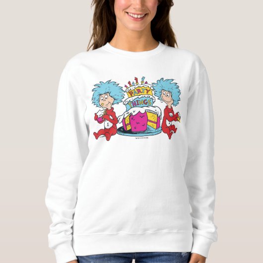 Sweatshirt Chose Une Chose Deux Fête Choses (Devant)