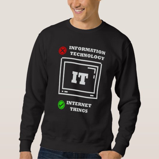 Sweatshirt Choses Internet Programmeur Informatique Tech Savv (Devant)