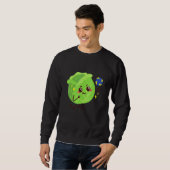 Sweatshirt Chou Jouer Volleyball Végétable (Devant entier)