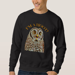 Sweatshirt Chouette Barred Shirt u2013 Je suis un chauve ! Co