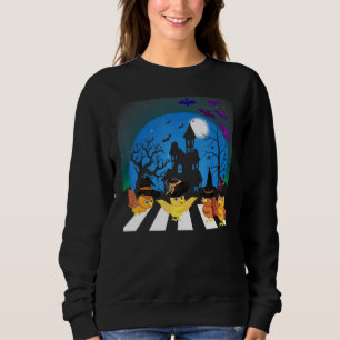 Sweatshirt Chouette Colorful Abbey Road Halloween heureux