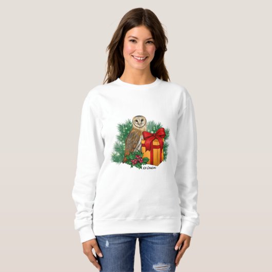 Sweatshirt chouette de la grange (Devant entier)