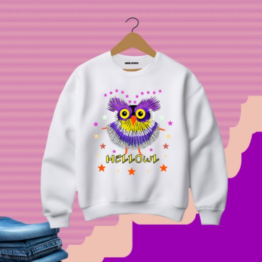 Sweatshirt chouette drôle