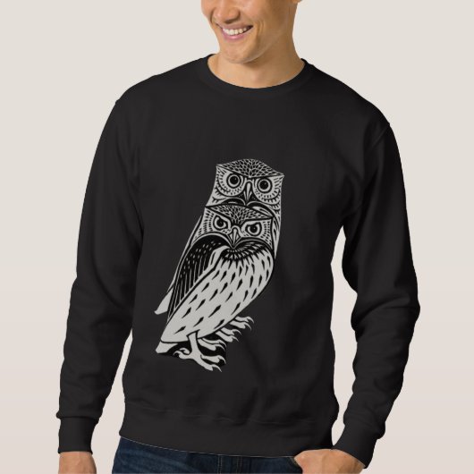 Sweatshirt Chouettes mignonnes (Devant)