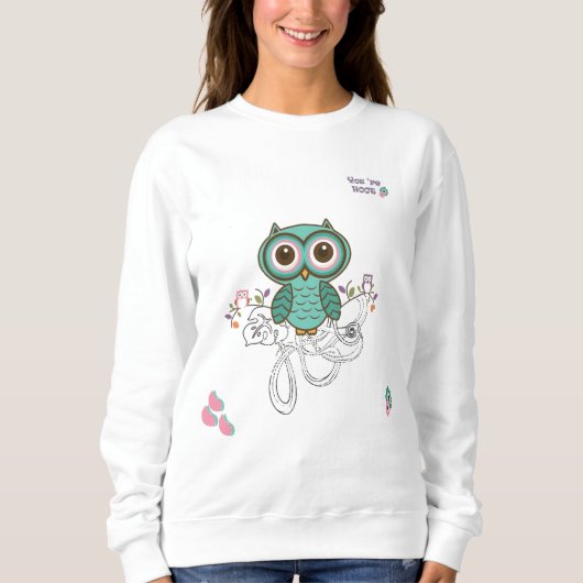 Sweatshirt choux et fleurs (Devant)