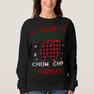 Sweatshirt Chow Chow Chien de Noël Pyjama de Noël laid Swea d
