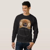 Sweatshirt Chow Chow Dog In Pocket  Dog (Devant entier)