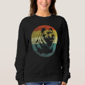 Sweatshirt Chow Chow Dog Retro Design (Devant)