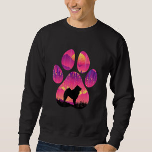Sweatshirt Chow Chow Patte Maman Papa Chien Femmes Hommes