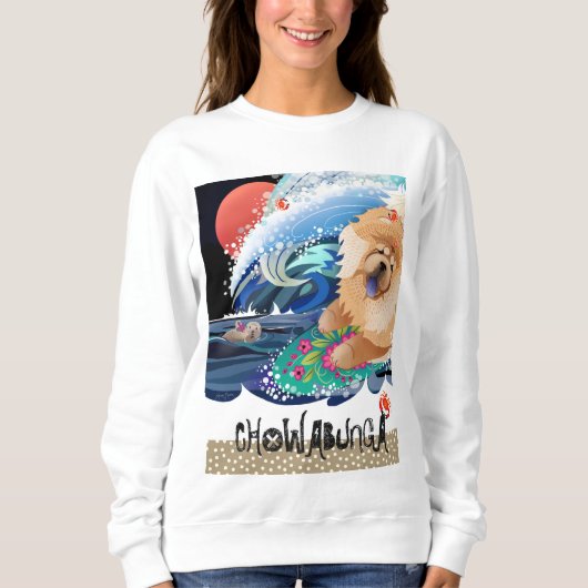Sweatshirt CHOWABUNGA - Chemises Chow-white (Devant)