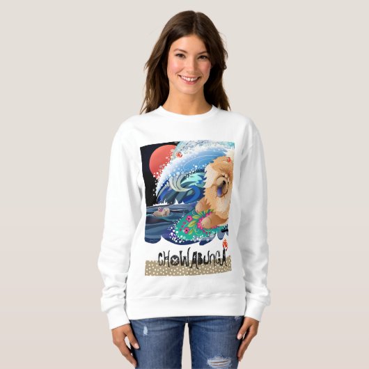 Sweatshirt CHOWABUNGA - Chemises Chow-white (Devant entier)