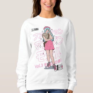 Sweatshirt chracter femelle anime