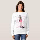Sweatshirt chracter femelle anime (Devant entier)