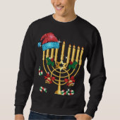 Sweatshirt Chrismukkah Hannukah Santa Hat Family Christmas Pa (Devant)