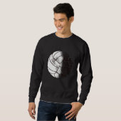 Sweatshirt Christ de volleyball (Devant entier)
