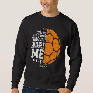 Sweatshirt Christ me renforce Religieux Christian Handbal