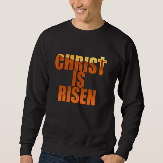 Sweatshirt Christ ressuscité u2013 Luc 246 Jésus Sunrise Natu (Devant)