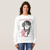 Sweatshirt Christian anime graphic, Japanese Christianity (Devant entier)