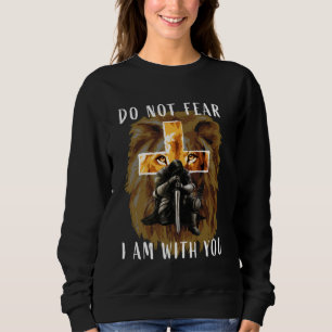 Sweatshirt Christian Bible Verse Chemise Hommes Papa Lion Fai