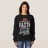 Sweatshirt Christian Bible Verse Corinthians 57 Flower Butter (Devant entier)