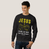 Sweatshirt Christian Bible Verse Faith Believer Follower 1 (Devant entier)