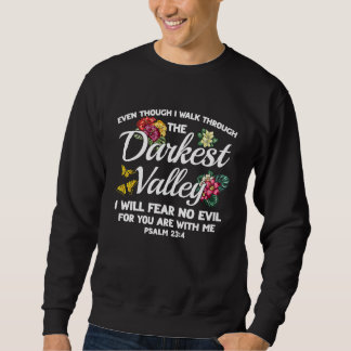 Sweatshirt Christian Bible Verse Psaume 234 Flower Butterfly