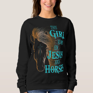Sweatshirt Christian CETTE FILLE COURT SUR L'Équestre JÉSUS &