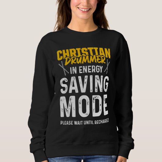 Sweatshirt Christian Drummer Church Adoration Drum Player 86 (Devant)