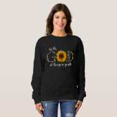 Sweatshirt Christian Faith In Jesus With God All Things Are P (Devant entier)