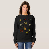 Sweatshirt Christian For Women Butterflies Faith Graphisme (Devant entier)
