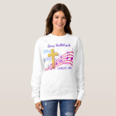 Sweatshirt Christian HALLELUJAH CHRIST IS RISEN Easter (Devant entier)