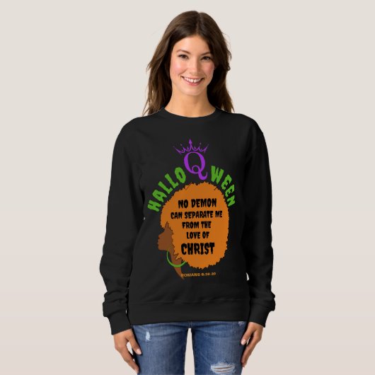 Sweatshirt Christian HALLOQWEEN Afro Halloween (Devant entier)