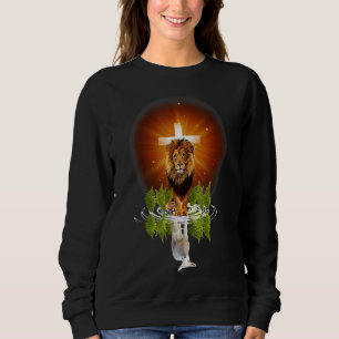 Sweatshirt Christian Jésus Lion Jésus Lion pour Jésus