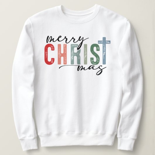 Sweatshirt Christian Joyeux Noël - Fêtes basées sur la foi (Design devant)
