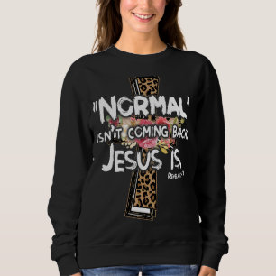 Sweatshirt Christian Leopard Cross Normal ne revient pas J