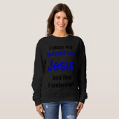 Sweatshirt Christian lifestyle Multilingual Series English ve (Devant entier)