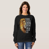 Sweatshirt Christian Men Espagnol Lion Judah Graphisme Sur Le (Devant entier)
