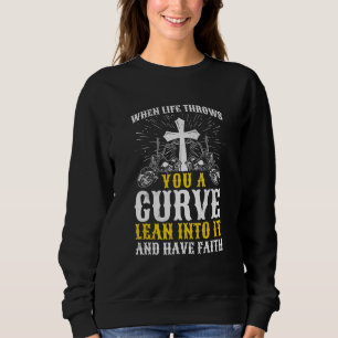 Sweatshirt Christian Motorcycle Vie Vous Jette Une Courbe
