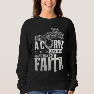 Sweatshirt Christian Motorcycle Vie Vous Jette Une Courbe