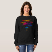 Sweatshirt Christian Normal Isn t Coming Back Jesus Is (Devant entier)