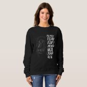 Sweatshirt Christian Religious Bible Verse Sayings Lion Fear  (Devant entier)