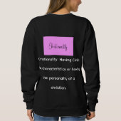 Sweatshirt Christianality defined on the back long sleeve T (Dos)