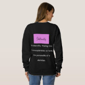 Sweatshirt Christianality defined on the back long sleeve T (Dos entier)