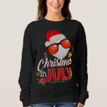Sweatshirt Christmas à July Golf Glasses Santa Hat Su<br><div class="desc">Noël en juillet Golf Lunettes de golf Santa Hat été</div>
