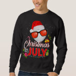 Sweatshirt Christmas à July Golf Glasses Santa Hat Su<br><div class="desc">Noël en juillet Golf Lunettes de golf Santa Hat été</div>