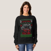 Sweatshirt Christmas Auto Racing Funny Ugly Sweater (Devant entier)
