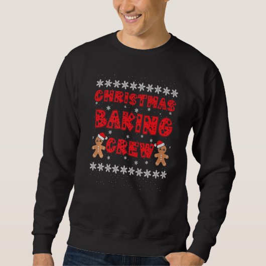 Sweatshirt Christmas Baking Crew Gingerbread Men with Xmas Ha (Devant)